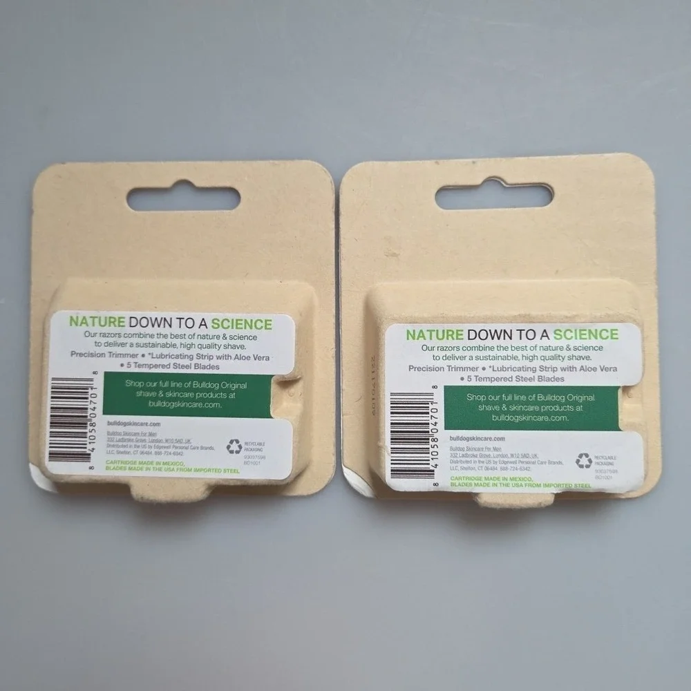 Bulldog Original Steel Blades 4ct Aloe Vera 2‎ Pack New